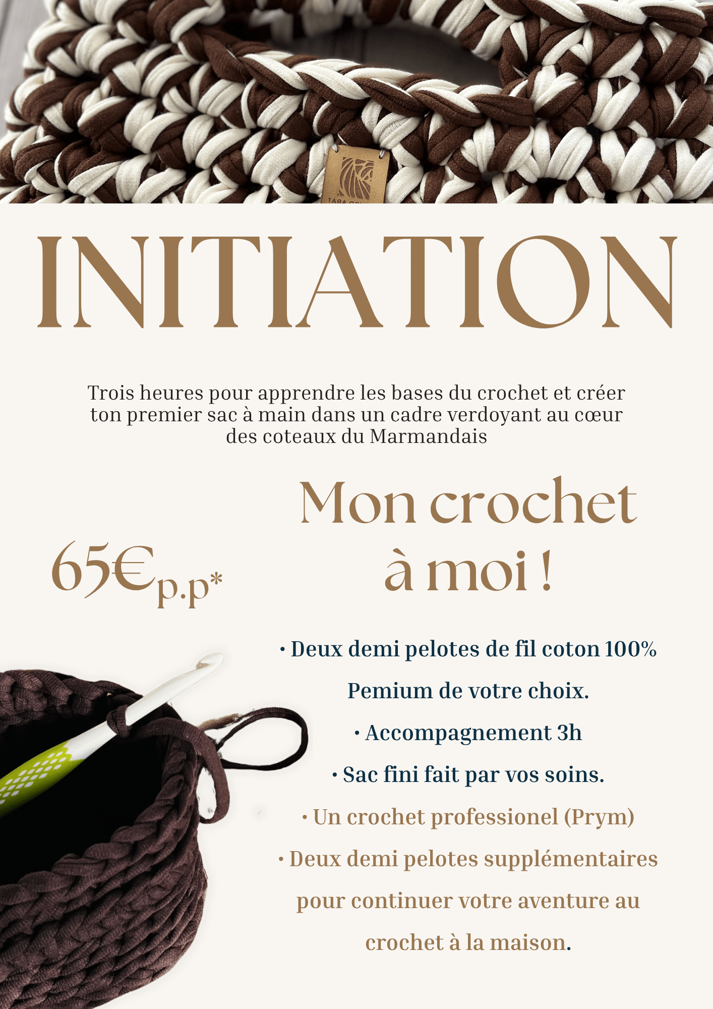 Atelier créatif Marmande - Crochet entre copines - TARA OSUNA ATELIER-