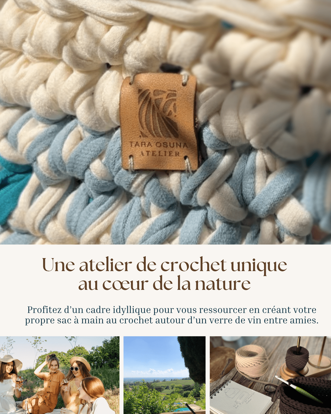 Atelier créatif Marmande - Crochet entre copines - TARA OSUNA ATELIER-