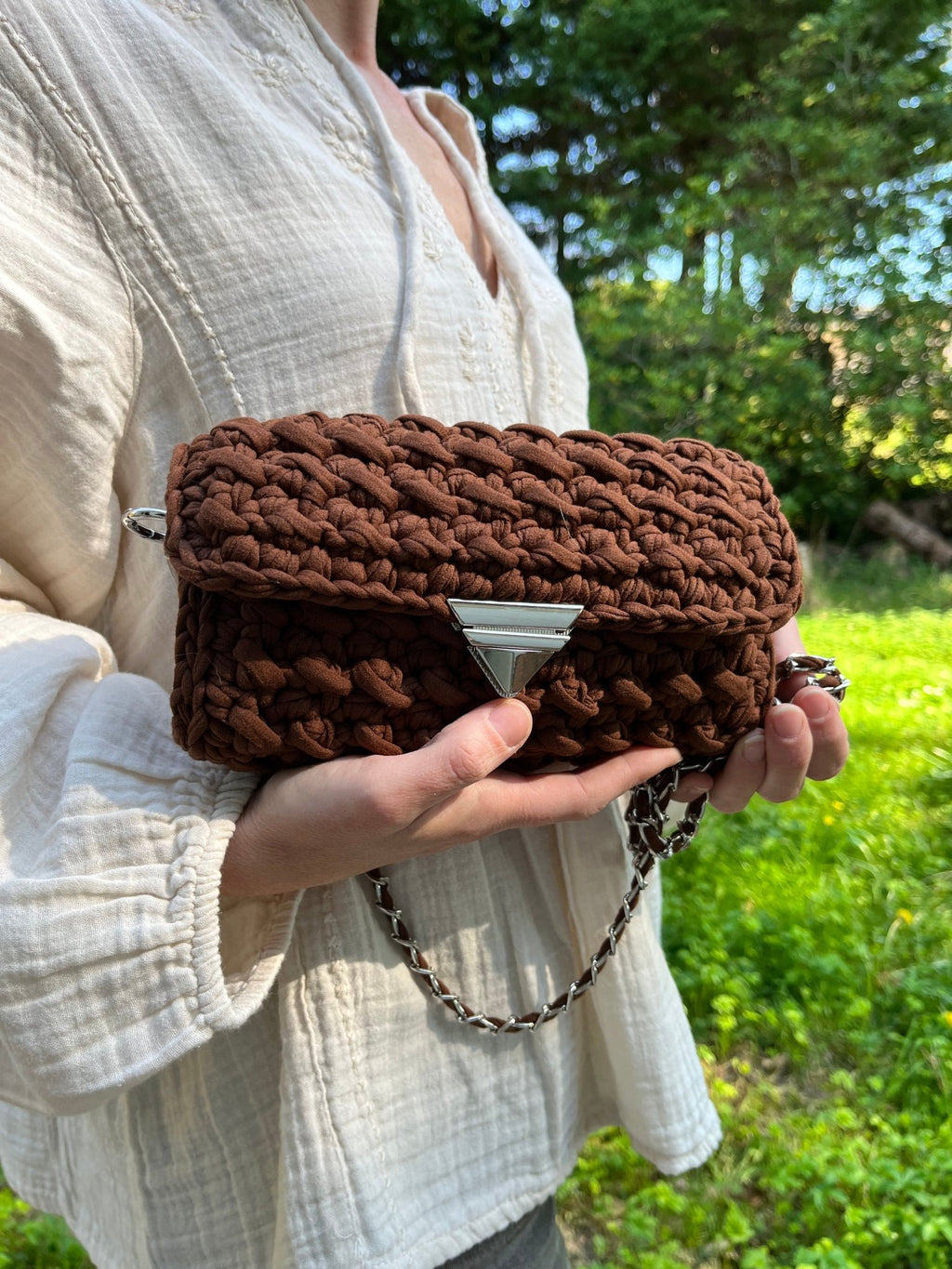 POCHETTE ALICE — crochetée à la main, en petite série - TARA OSUNA ATELIER - 