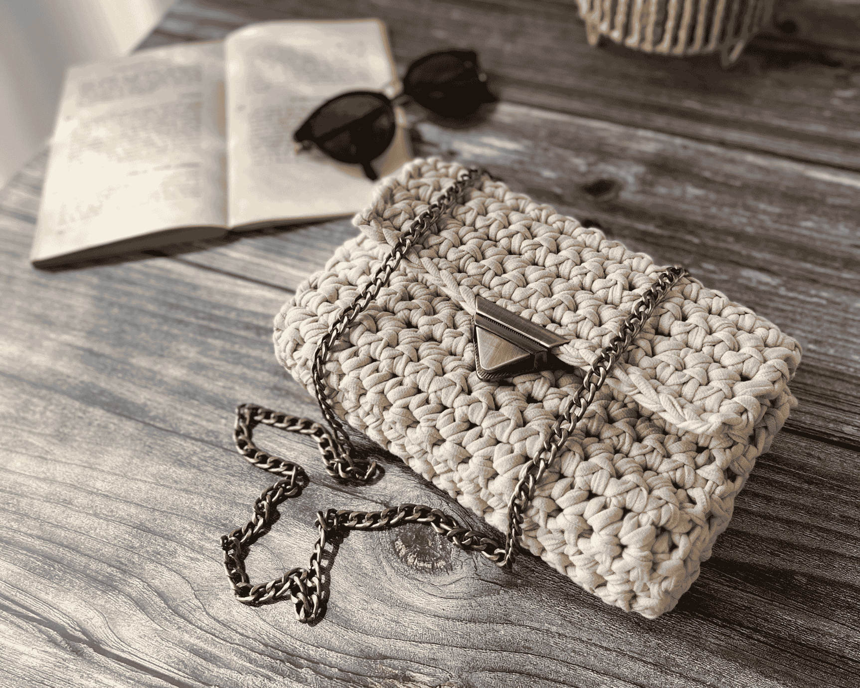 SAC BIBI — crocheté à la main, en petite série - TARA OSUNA ATELIER - 