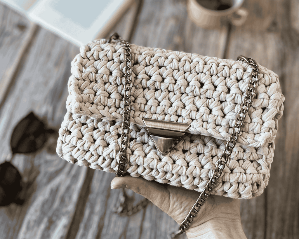 SAC BIBI — crocheté à la main, en petite série - TARA OSUNA ATELIER - 