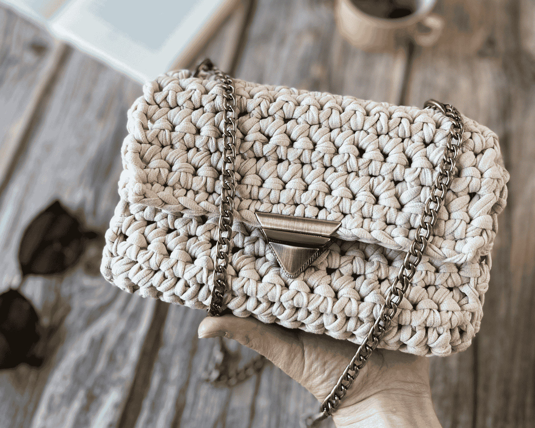 SAC BIBI — crocheté à la main, en petite série - TARA OSUNA ATELIER - 