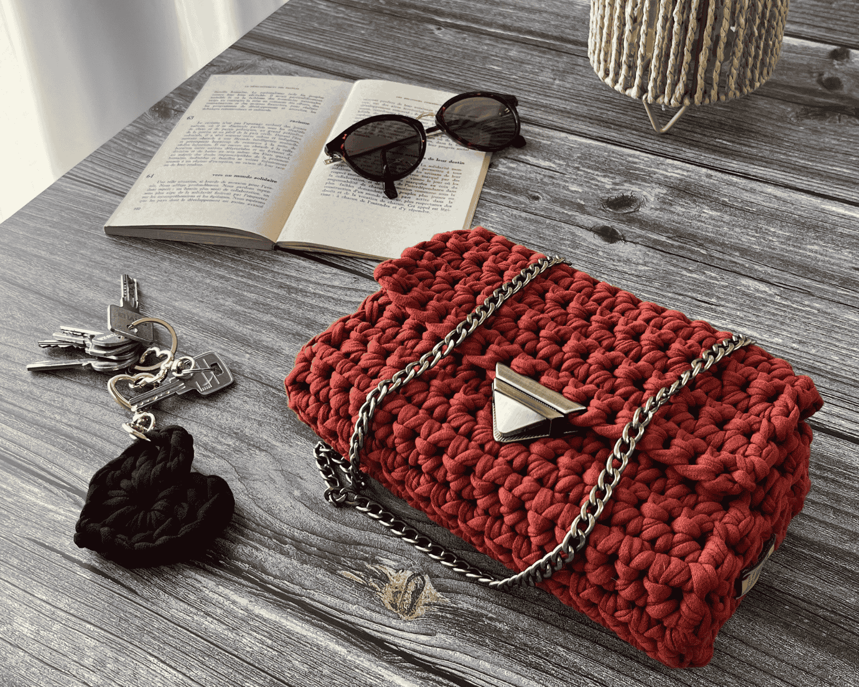 SAC BIBI — crocheté à la main, en petite série - TARA OSUNA ATELIER - 