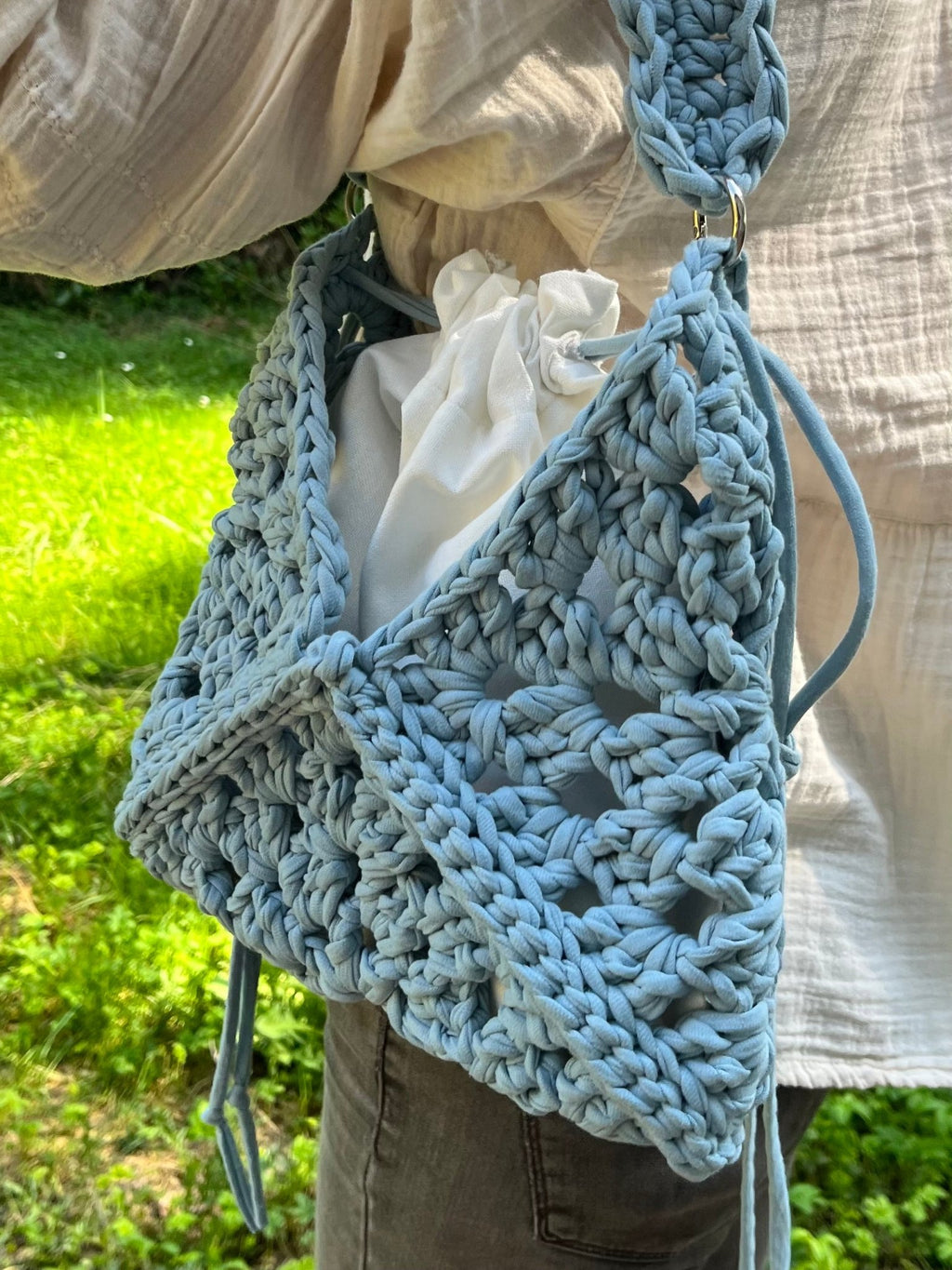 SAC GRANNY — crocheté à la main, en petite série - TARA OSUNA ATELIER - 