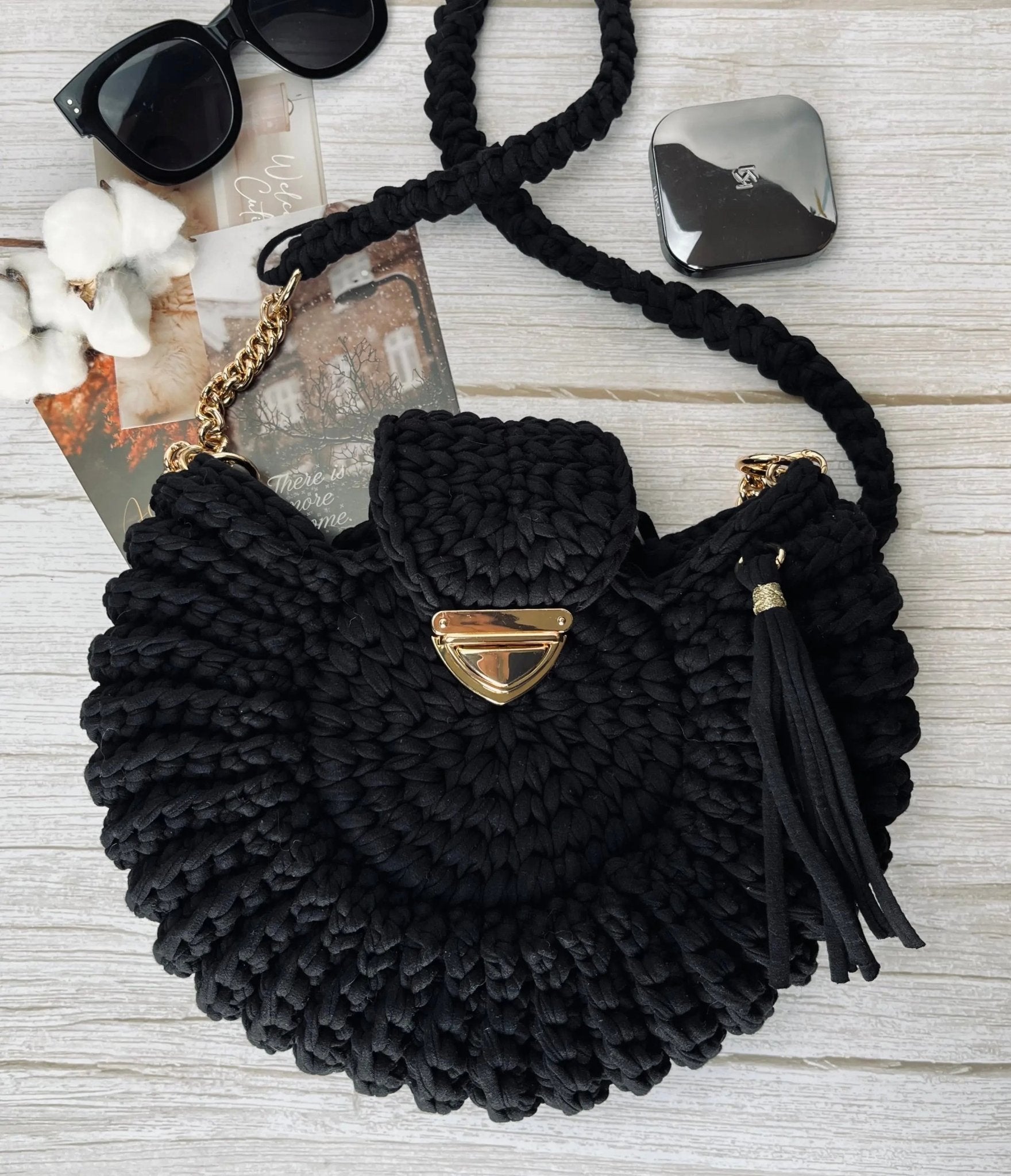 Sac Rond Bohème– « Luna » - TARA OSUNA ATELIER - 