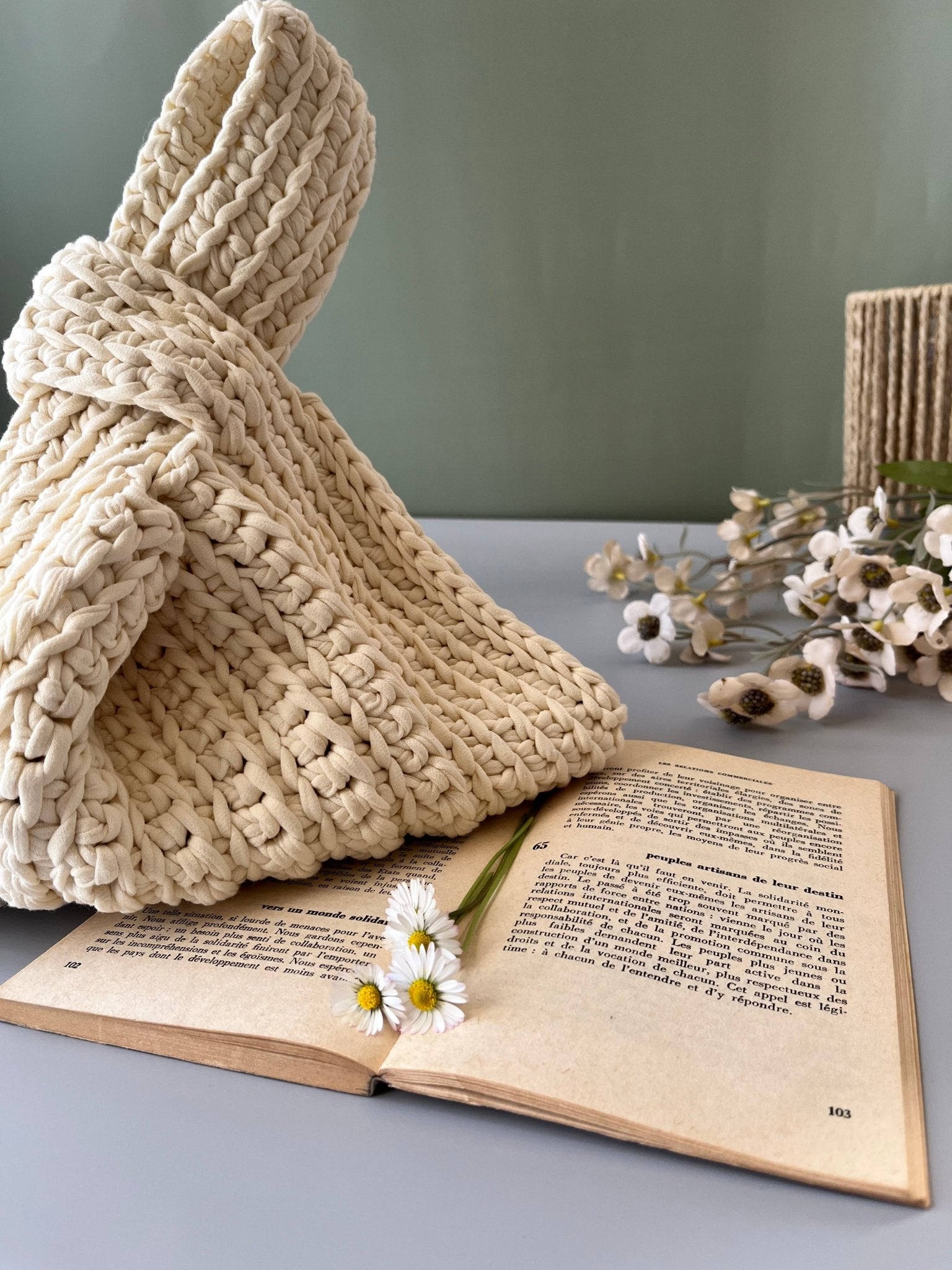 SAC SAKURA — crocheté à la main, en petite série - TARA OSUNA ATELIER - 