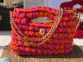 SAC SQUARE "M" — crocheté à la main, en petite série - TARA OSUNA ATELIER-